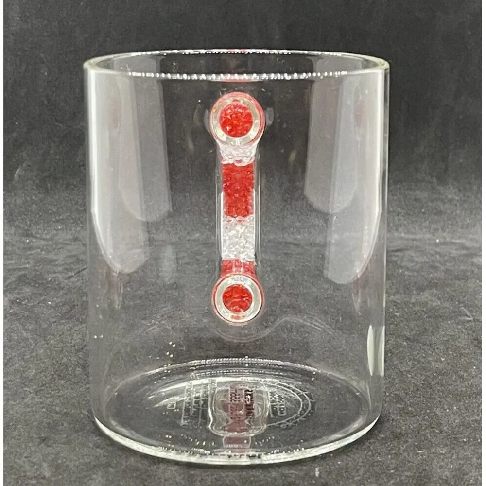 Starbucks 2021 Christmas Confetti Candy‎ Cane Sparkle Beads Handle Cup Mug ~ New